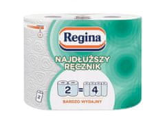 Regina REGINA najdlhší papierový uterák 2 rolky, certifikát PZH 4 paczki