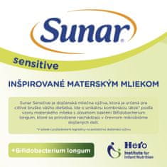 Sunar Sensitive 1, počiatočné dojčenské mlieko, 6x500 g