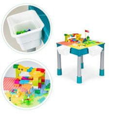 EcoToys Hrací stôl, stolička, kocky pre deti
