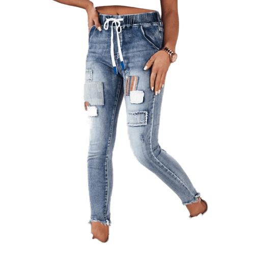 Dstreet Dámske džínsové nohavice FELICE modré uy1858 S