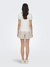 Jacqueline de Yong Dámske tričko JDYSOLAR Regular Fit 15314449 Cloud Dancer (Veľkosť XL)