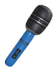 Nafukovací mikrofón modrý - Rocker - Disco - 75 cm