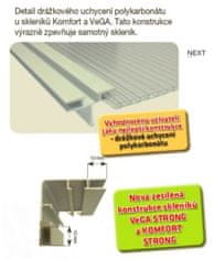 VEGA Hlinikový skleník VeGA Komfort 9000 Strong