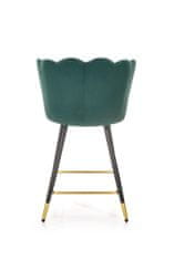 Halmar Barová stolička H106 tmavo zelená