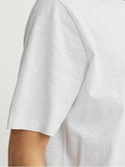 Jack&Jones Pánske tričko JORLAFAYETTE Standard Fit 12250435 Cloud Dancer (Veľkosť L)