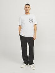 Jack&Jones Pánske tričko JORLAFAYETTE Standard Fit 12250435 Cloud Dancer (Veľkosť L)
