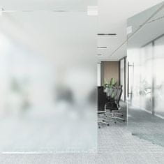 Vidaxl Okenná fólia statická matná transparentná sivá 45x1000 cm PVC