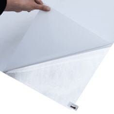 Okenná fólia statická matná transparentná biela 60x1000 cm PVC