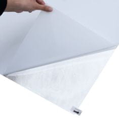 Vidaxl Okenná fólia statická matná transparentná biela 90x2000 cm PVC