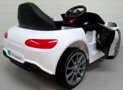 Mamido Elektrické autíčko Cabrio B4 eko-koža biele
