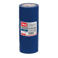 DEMA Elektrikárska izolačná páska 15 mm / 10 m, modrá, 10 ks