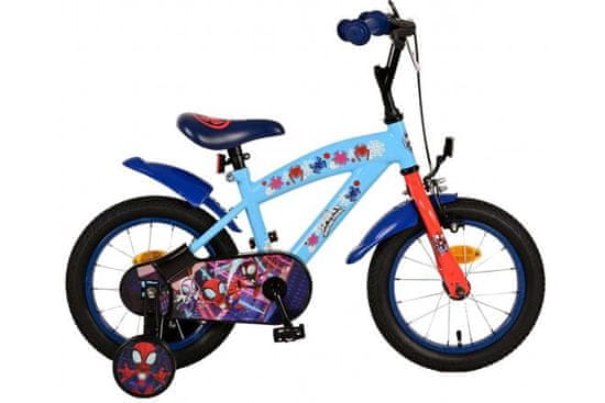 Volare Detský bicykel Spidey - chlapčenský - 14 palcov - modrý