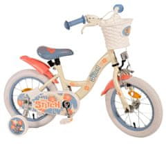 Volare Detský bicykel Disney Stitch Kids - dievčenský - 14 palcov - Cream Coral Blue