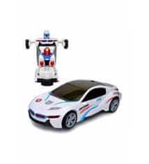 CAB Toys Robot transformer -biele auto a robot 2v1