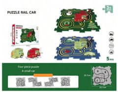 CAB Toys Puzzle dráha vláčik