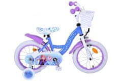 Volare Detský bicykel Disney Frozen 2 - dievčenský - 14 palcov - Modrá / Fialová
