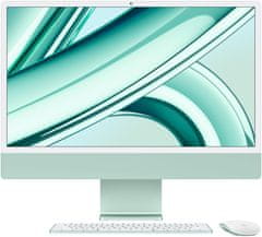 Apple iMac 24" 4,5K Retina /M3 8-core/8GB/512GB SSD/10-core GPU (MQRP3CZ/A), zelená