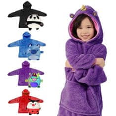 VivoVita Hoodie Toy 2-in-1 – Detská mikina s kapucňou, fialová