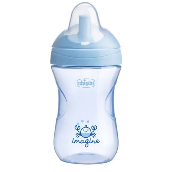 Chicco Hrnček Advanced so slamkovým náustkom 266 ml 12m +