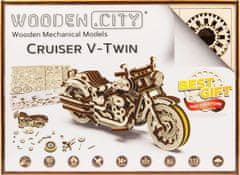 Wooden city 3D puzzle Motocykel Cruiser V-Twin 168 dielikov
