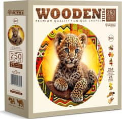 Wooden city Drevené puzzle Malý roztomilý leopard 250 dielikov EKO