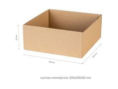 sarcia.eu Štvorcová kvetinová darčeková krabička 20x20x8,5 cm x2