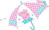 Automatický transparentný Dáždnik Peppa Pig - Zábavný Detský Dáždnik