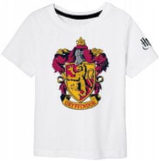 Eplusm Chlapčenské tričko Harry Potter s erbom 140 / 9–10 rokov Biela