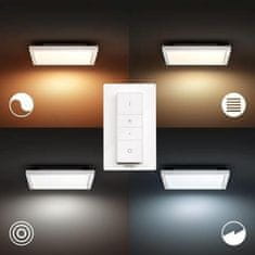 Philips Hue LED White Ambiance Stropný panel Philips Aurelle BT 8719514382626 24,5 W 2200lm 2200-6500K 230V, biely štvorec 30x30cm s diaľkovým ovládačom a Bluetooth