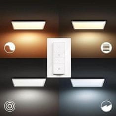 Philips Hue LED White Ambiance Stropný panel Philips Aurelle BT 8719514382640 46,5 W 4200lm 2200-6500K 230V, biely štvorec 60x60cm s diaľkovým ovládačom a Bluetooth
