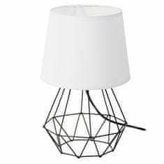 Dekorstyle Stolová lampa DIAMENT 2v1- čierna/biela