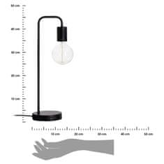Dekorstyle Stolná lampa Keli čierna 45 cm