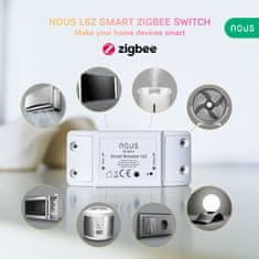 Nous L6Z Zigbee Smart prepínač 10A s meraním spotreby