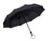  Skladací dáždnik čierny 100 cm