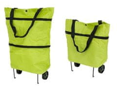 APT  AG392 Nákupná taška na kolieskach 48x27cm zelená