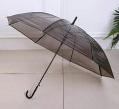 APT  Priehľadný dáždnik čierny