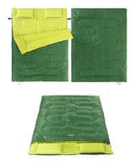 Naturehike spací vak pre 2 osoby 2400g - modrý/zelený