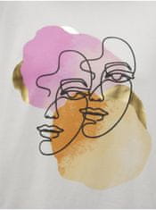 Krémové dámske tričko Vero Moda Facey XS