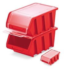 Kistenberg Plastový úložný box uzavíratelný TRUCK PLUS 195x120x90 červený KTR20F