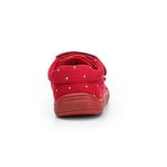 Detská barefoot vychádzková obuv Roby červená (Veľkosť 23)
