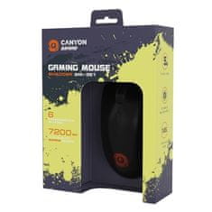 Canyon Počítačová myš SHADDER GM-321 optická/ 6 tlačítek/ 7200DPI - černá