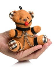 Master Series Gagged Teddy Bear Keychain, kľúčenka medvedík masochista