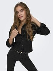 Jacqueline de Yong Dámska džínsová bunda JDYMOON 15323513 Black Denim (Veľkosť S)