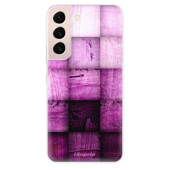 iSaprio Silikónové puzdro - Purple Squares pre Samsung Galaxy S22+ 5G