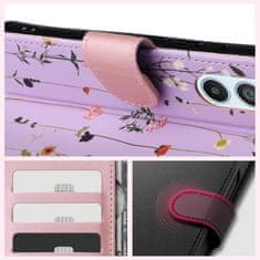 Tech-protect Wallet knižkové puzdro na Samsung Galaxy A55 5G, garden violet