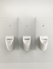 Gsi , COMMUNITY urinál so zakrytým prívodom vody s otvormi pre veko, biela ExtraGlaze, 769611