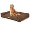 Dogeste pelech pre stredne veľkých psov - kôš pre psa umývateľný - kôš pre psa - pohovka pre psa XL 100x65 cm, čokoládová