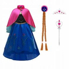 bHome Detský kostým ANNA Frozen s doplnkami 122-128 L