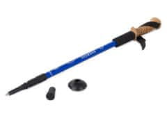 Trekingové palice Nordic Walking s ergonomickou, korkovou rukoväťou 2KS, 135 cm Modrá T-271-MO