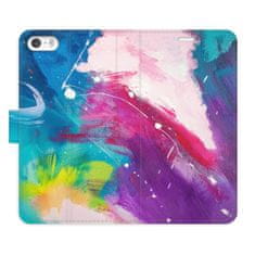 iSaprio Flipové puzdro - Abstract Paint 05 pre Apple iPhone 5/5S/SE
